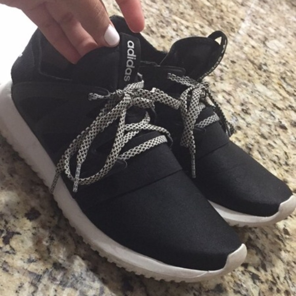 Adidas tubular foam running sneakers